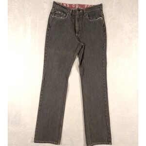 Polo Jeans Co Ralph Lauren Womens Boot Cut Faded Black Denim Jeans Size 8, 31" L
